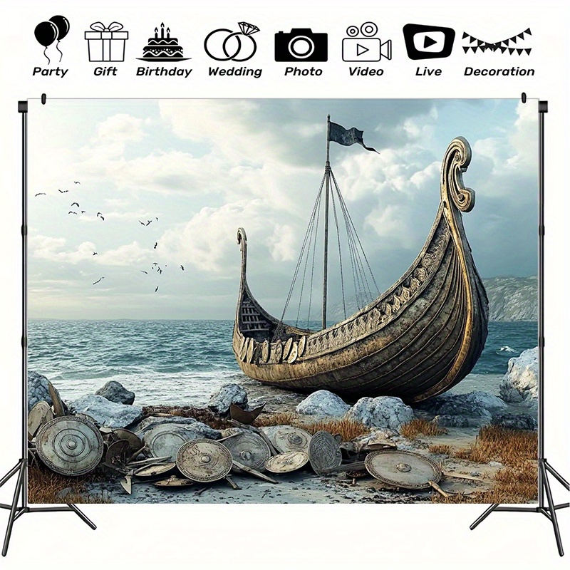Large Viking adventure photogr - Outdoor Adventure Birthday Party ulasan dan harga