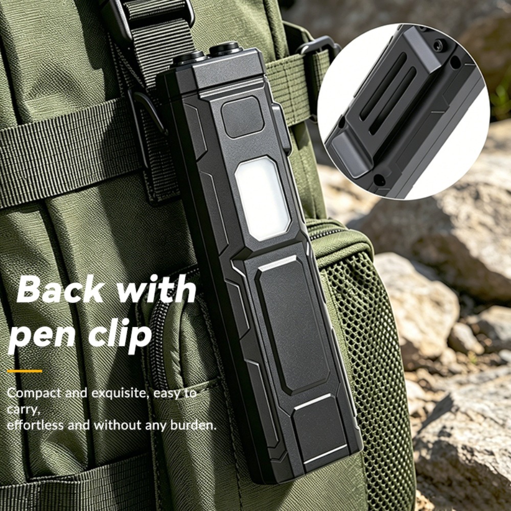 COB LED EDC Flashlight Pen‑Cli - Outdoor Adventure Trips ulasan dan harga